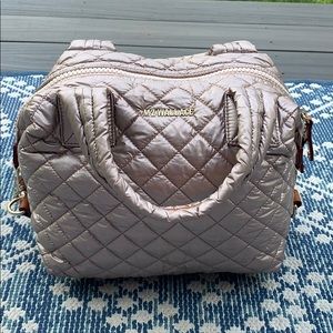 MZ Wallace Small Metro Convertible Tote (Rose Gold)